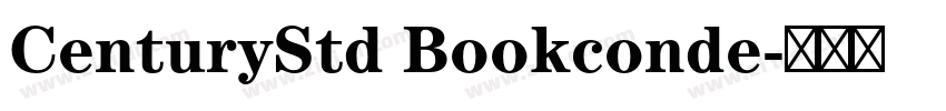CenturyStd Bookconde字体转换